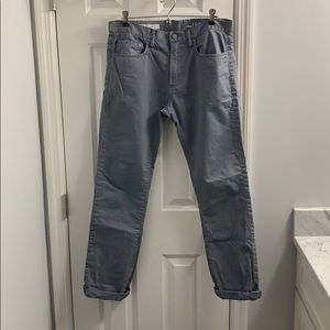Grey Gap Slim Twill Pants men’s 32x32